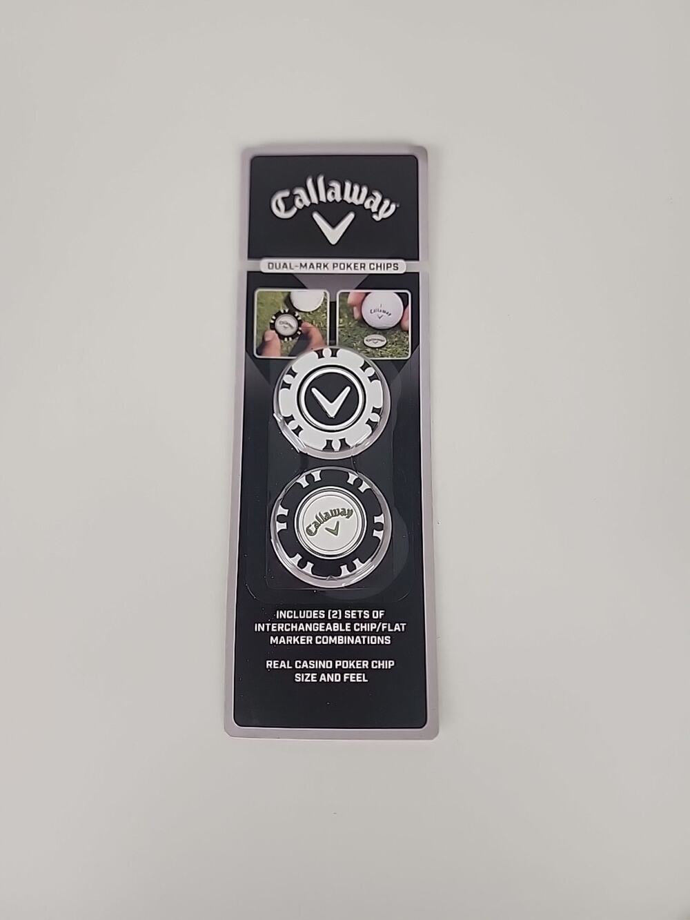 Callaway Golf Dual-Mark Poker Chips With Magnetic Ball Marker ~ NEW ~
